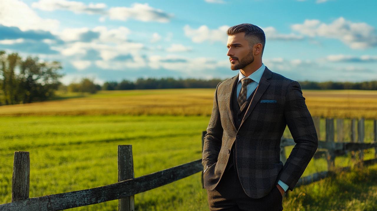 Realza tu look con un traje campestre masculino elocuente: Guía completa con calcetines de lana para hombre