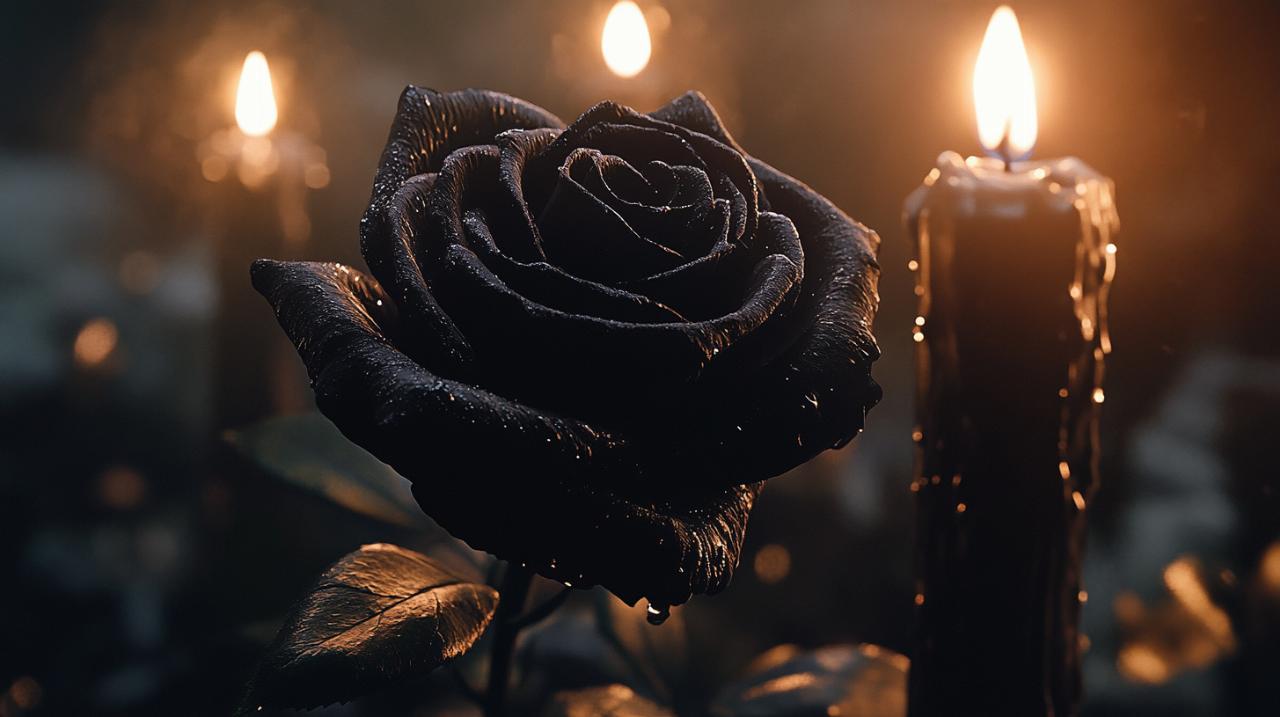 Rosa negra: significado en la simbología del duelo y la muerte a través de las culturas